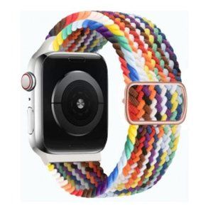NEW Adjustable Braided Solo Loop For Apple Watch M